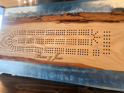 Epoxy River Cribbage Board Workshop