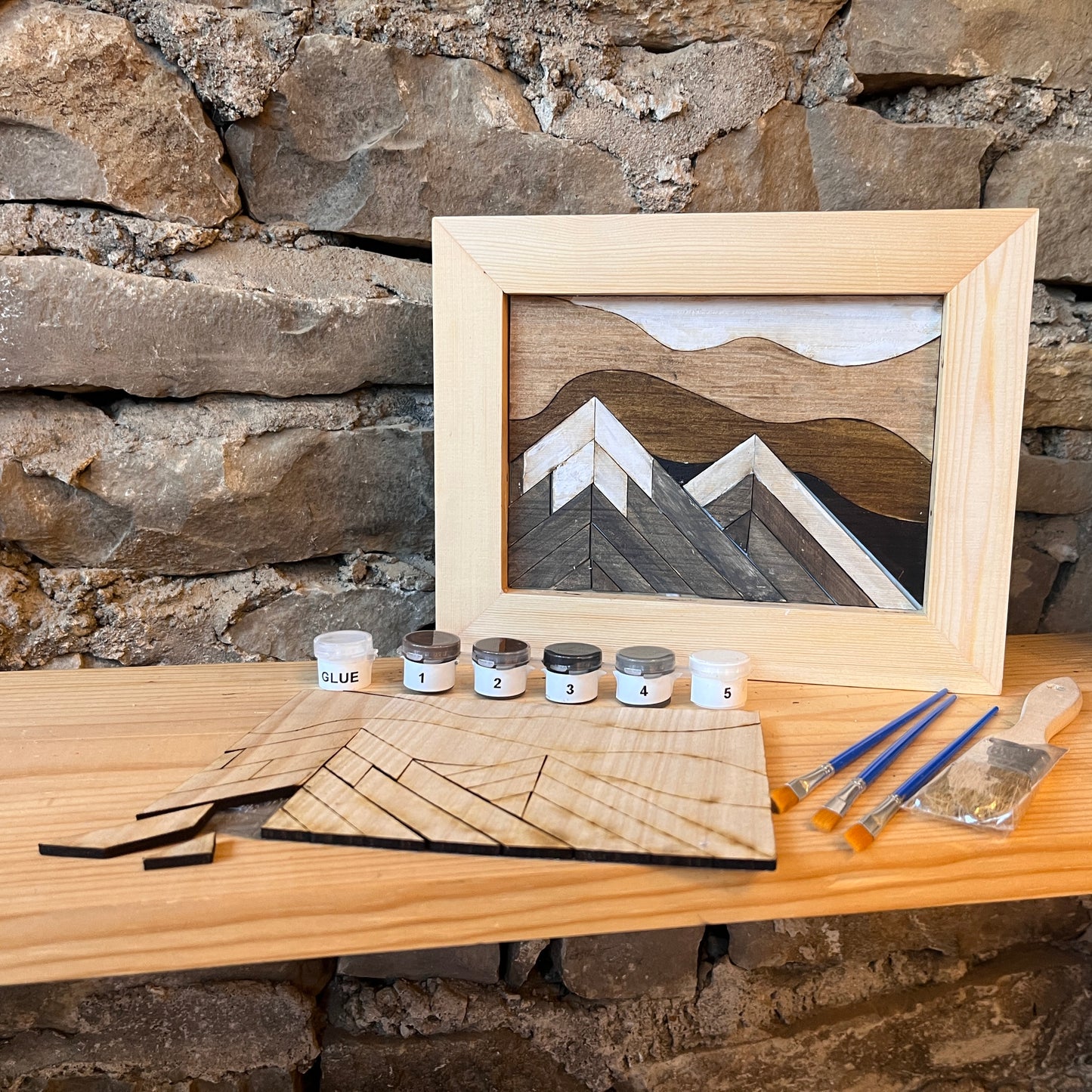 Take & Create Kit: Mountain Art 8"x10"