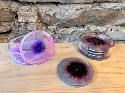 Floral Alcohol Ink Coaster Set Workshop