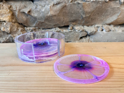 Floral Alcohol Ink Coaster Set Workshop