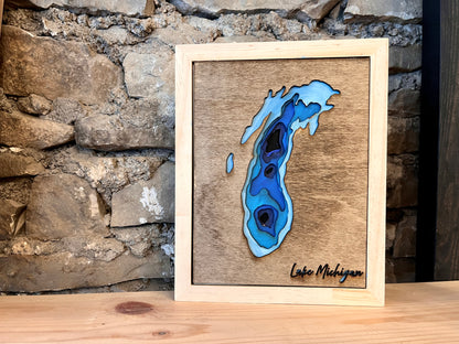 Take + Create Kit: Lake Michigan Depth Chart