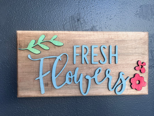 Sign Painting: Fresh Flowers