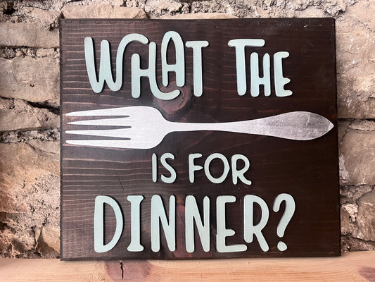 Sign Painting: What the Fork is for Dinner?