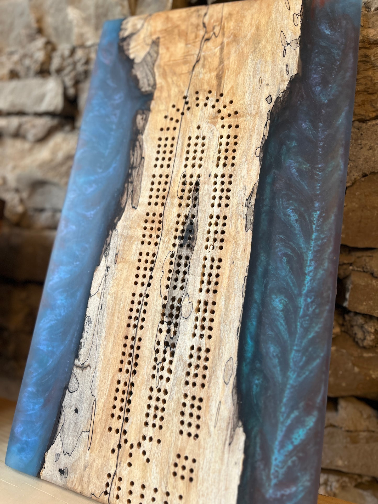 Epoxy River Cribbage Board Workshop