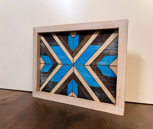 Take & Create Kit: Chevron Wood Mosaic Art 8"x10"