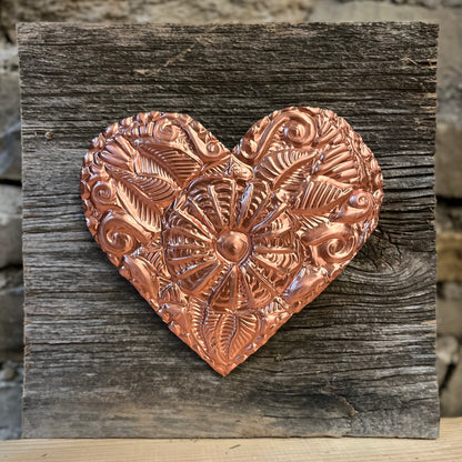 Copper Embossing Rustic Heart Workshop