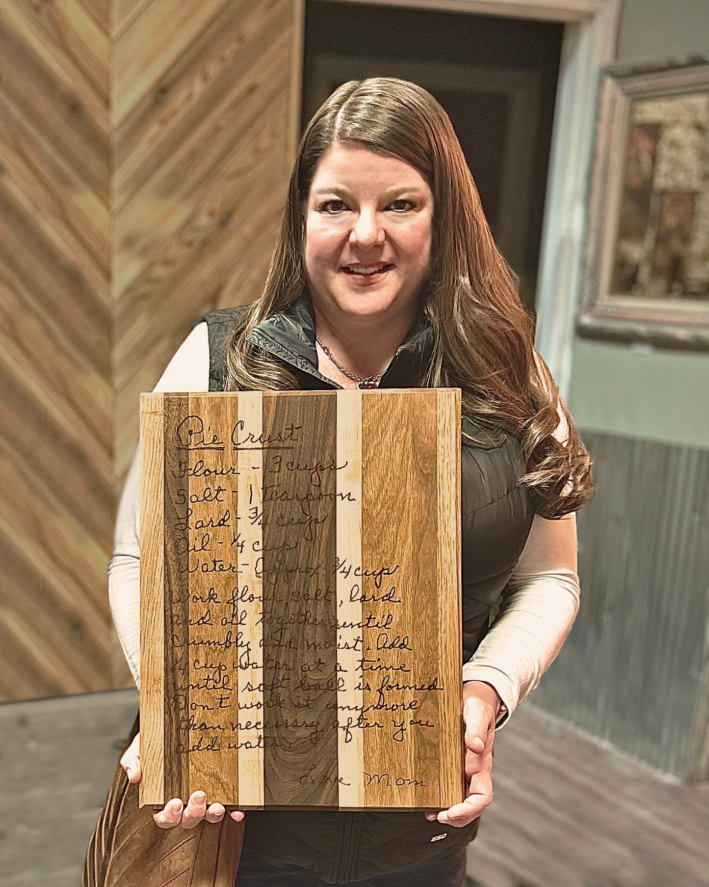 Custom Laser Engraved Recipe Cutting Board