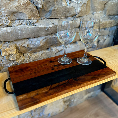 Black Epoxy River Serving Tray