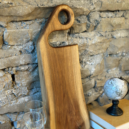 Live Edge Handle Charcuterie Board