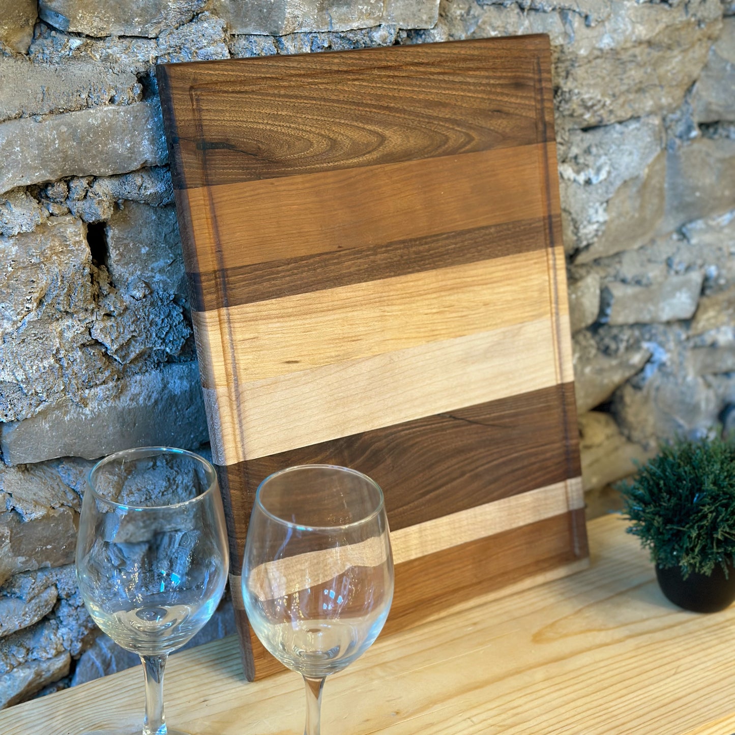 Striped Cutting Board - Drip Edge