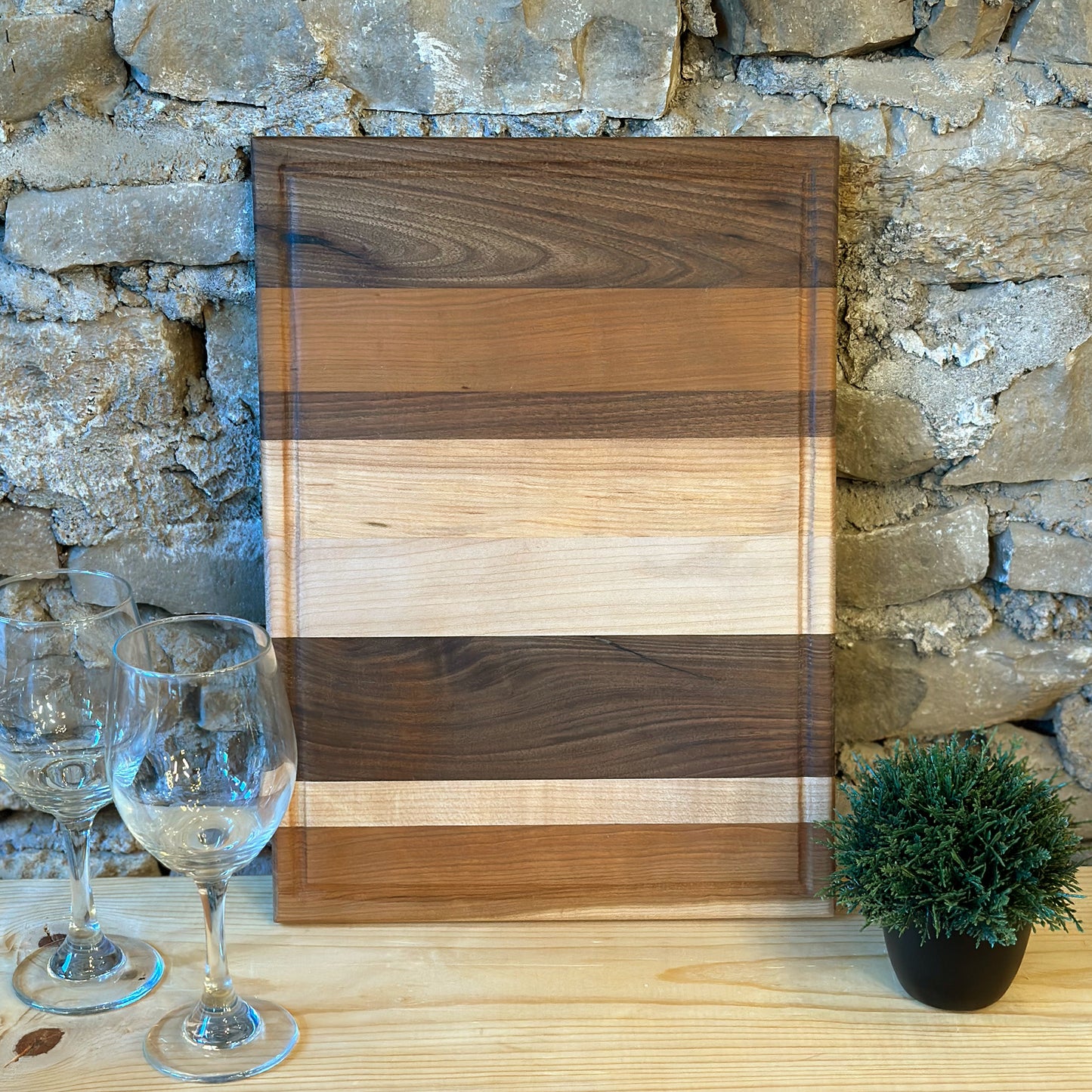 Striped Cutting Board - Drip Edge