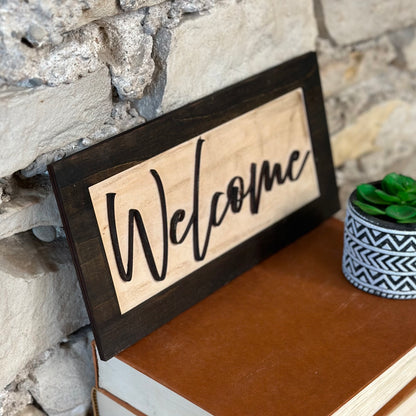 Framed Welcome Sign