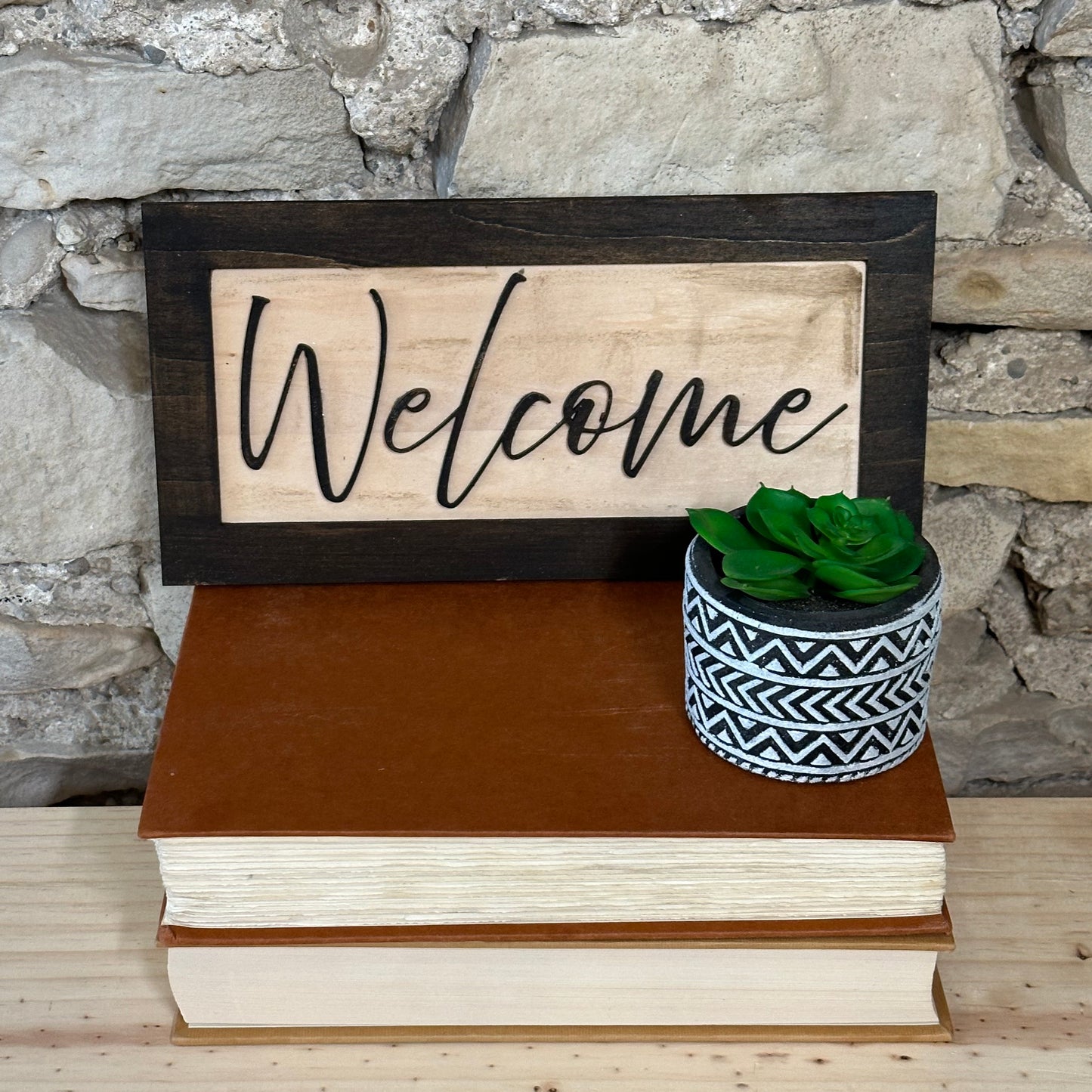 Framed Welcome Sign