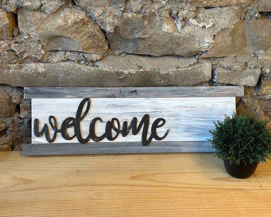 Farmhouse Welcome Sign