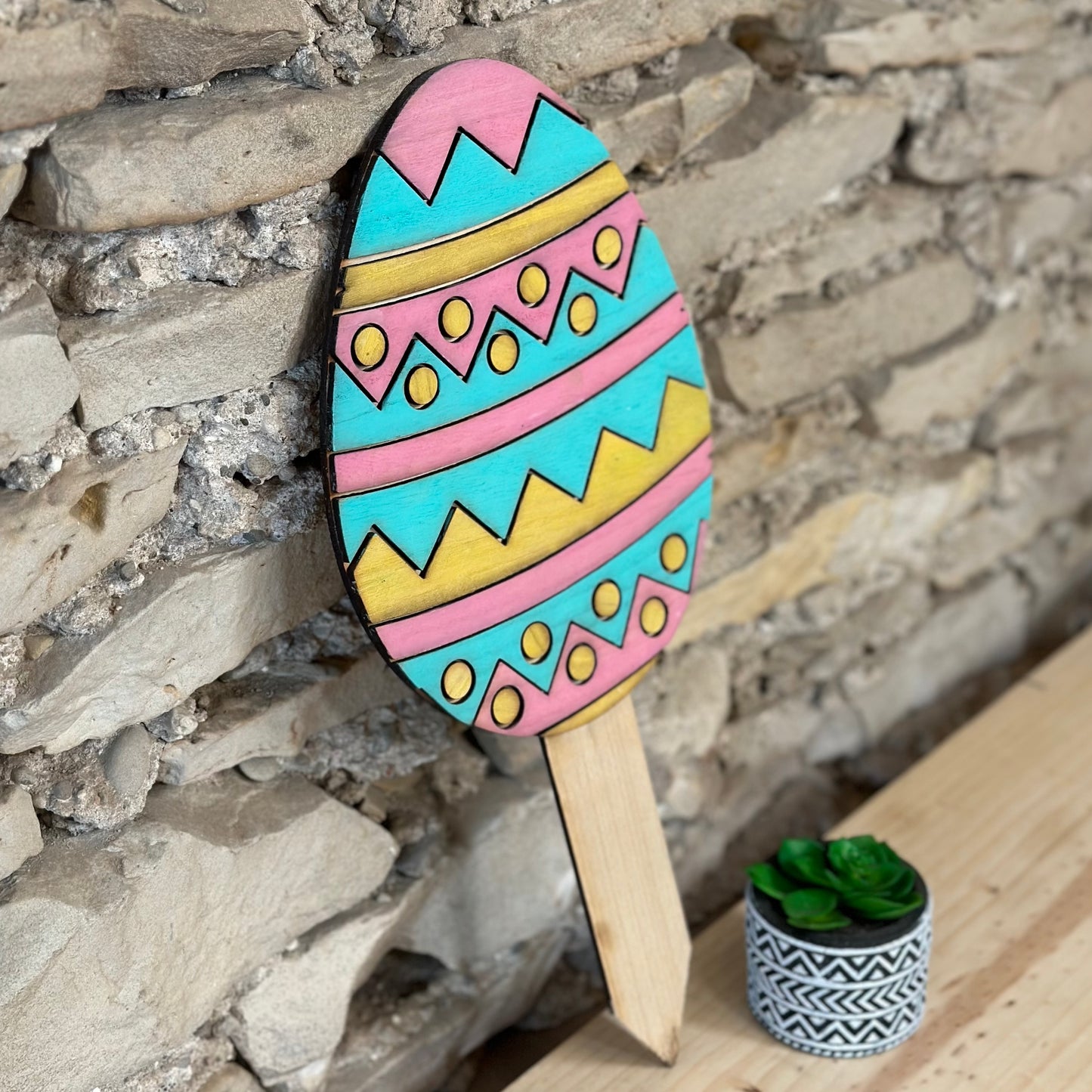 Easter Egg Garden Stake