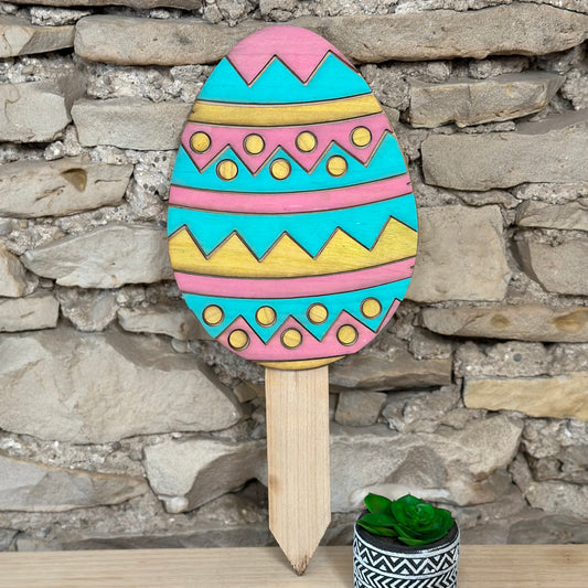 Easter Egg Garden Stake